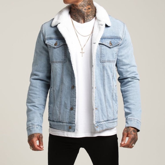 SAINT MORTA SHERPA DENIM JACKET 